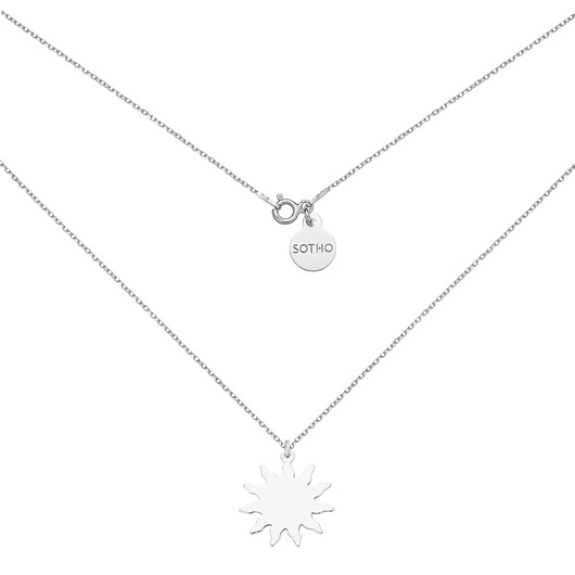srebrne naszyjniki Srebrny naszyjnik ze słoneczkiem
