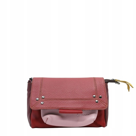 torby na ramię Torebka skórzana, miękka, na ramię długi pasek oryginalna zero waste OLIVKA