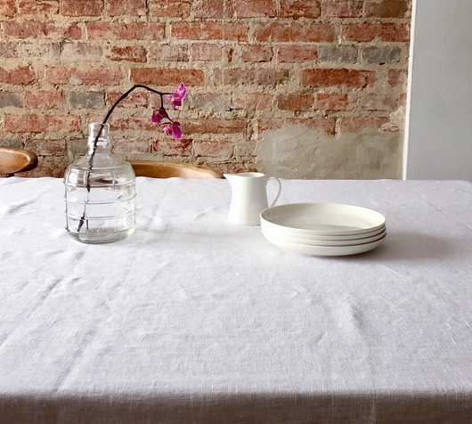 Lniany obrus SIMPLE 150x150 lino