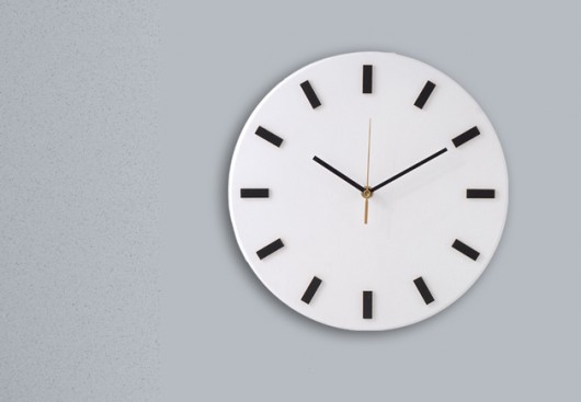 Scandi Clock - zegar drewniany, biały Silva Drewniane Dekoracje