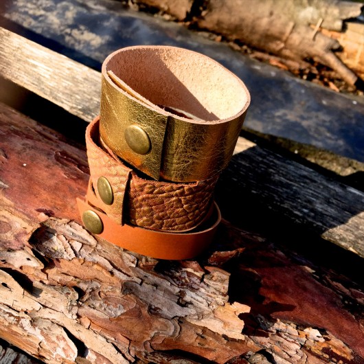 Zestaw Komplet Skórzanych Bransoletek Oak CADOaccessories