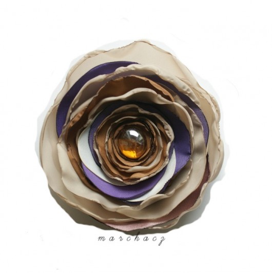 Latte violet Manufaktura broszki
