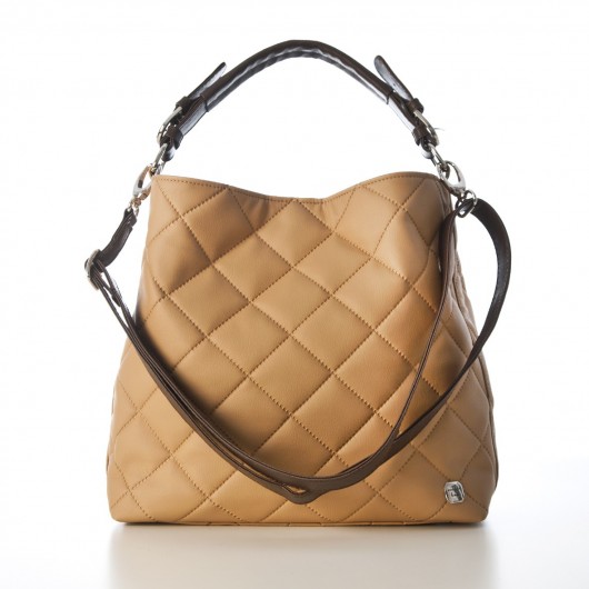 Anja Caramel Quilted MilliBag