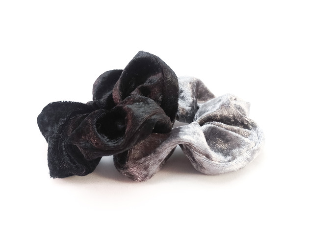Dwupak: Scrunchie Gray & Black to moje