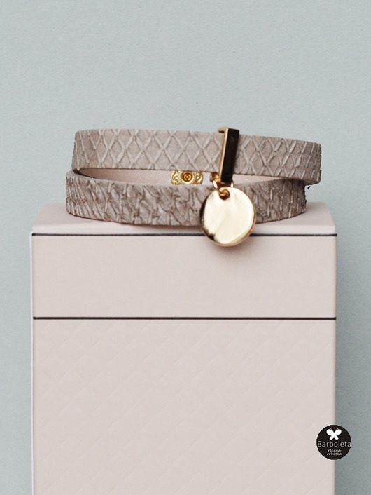 -it girl-latte snake& gold barboleta