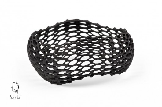 Bransoletka 3D #1 czarna QLLOE