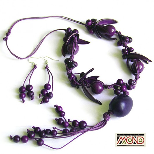Tagua i kokos w fiolecie (06) Galeria Macondo