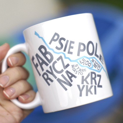 Kubek Wrocławski szary ONE MUG A DAY
