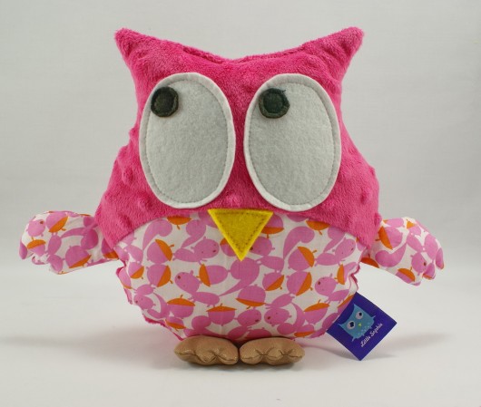 Sowa sówka GUSTAW przytulanka WIEWIÓRKI różowa Little Sophie