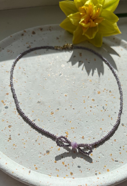 chokery Choker kokardka agat
