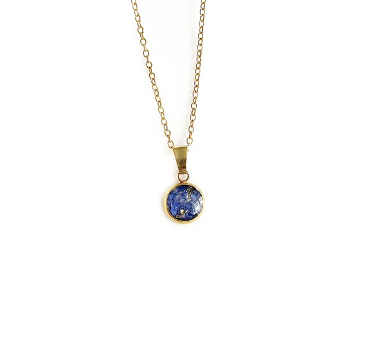 naszyjniki - inne Mały naszyjnik z płatkami chabru