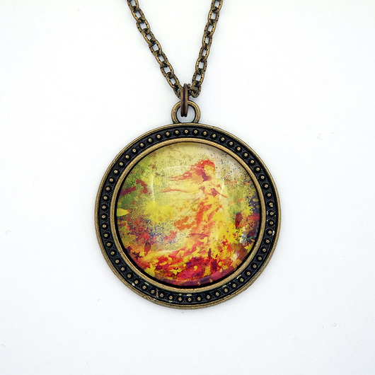 wisiory Medalion - Jesień - duży, brąz