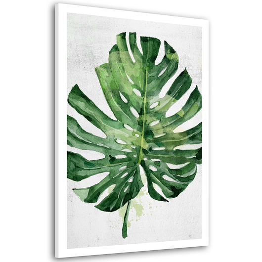 obrazy Obraz na płótnie LIŚCIE MONSTERA 80x120cm
