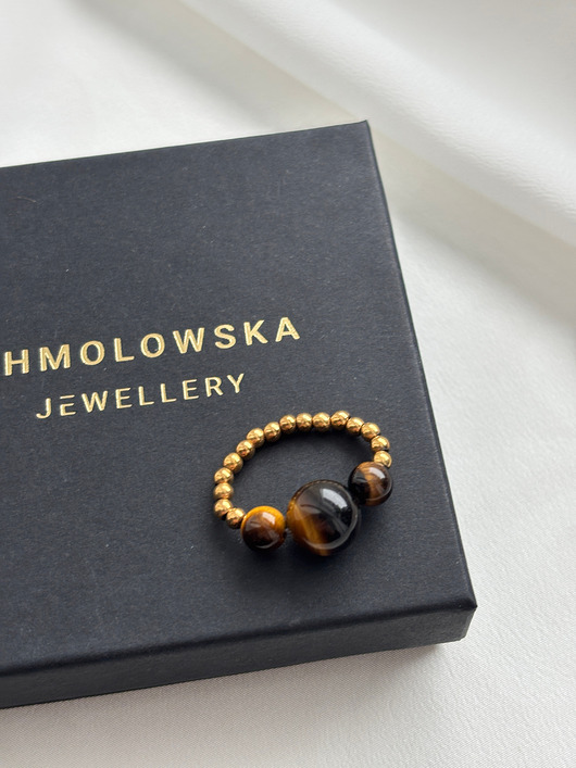 pierścionki elastyczne Pierścionek elastyczny Tygrysie Oko