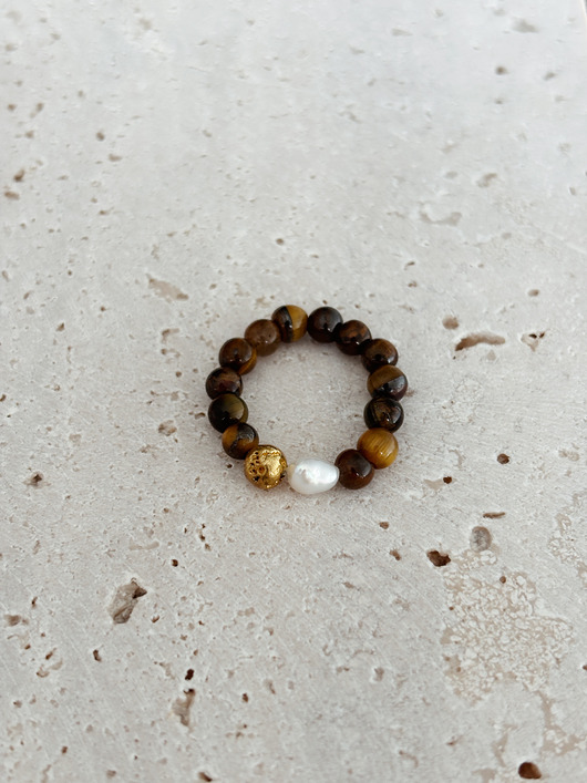 pierścionki elastyczne Pierścionek elastyczny Tygrysie Oko