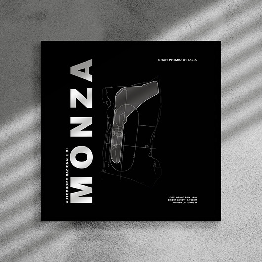 plakaty Plakat Tory wyścigowe - Monza - 50x50 cm