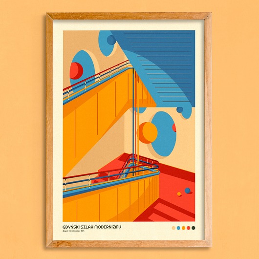 plakaty Plakat Gdyński Szlak Modernizmu