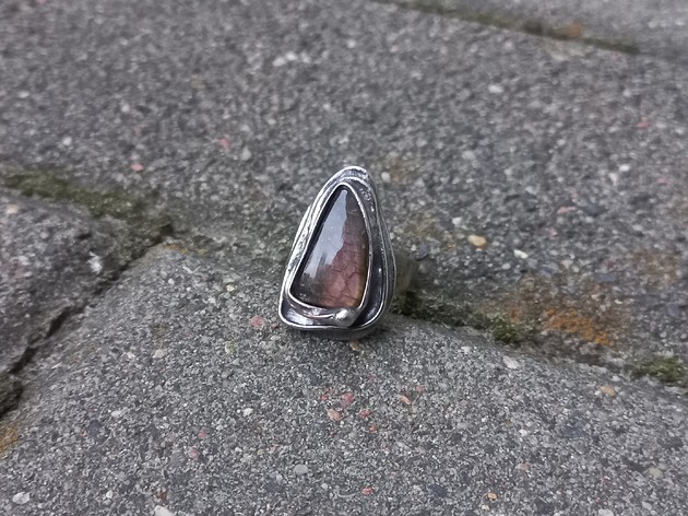 pierścionki - różne W fiolecie - pierścionek regulowany