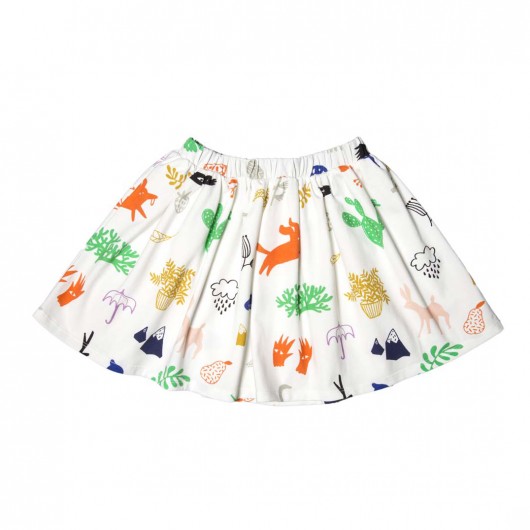 ox SKIRT - summer print ox  Kółko Krzyżyk