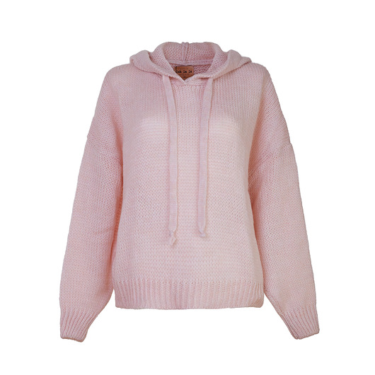 swetry damskie  Sweter z kapturem TENDER PINK