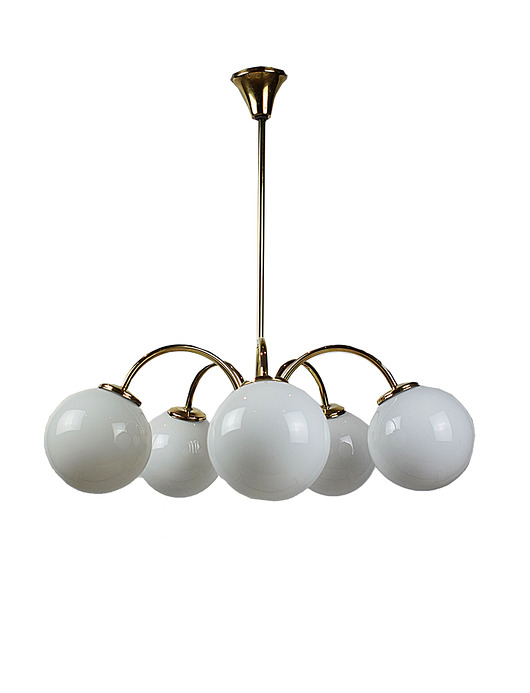 lampy wiszące Lampa  pięcioramienna lata 70.