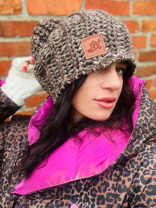 czapki i kapelusze męskie Czapka męska / czapka damska zimowa brązowa