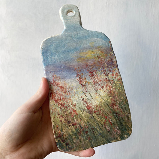 figurki i rzeźby Ceramiczna deska dekoracyjna