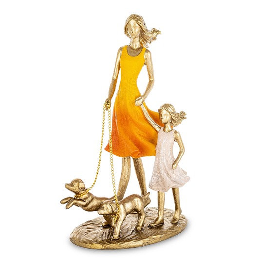 figurki i rzeźby Figurki - mama i córka 24x9x17 cm FIGURINES z psami