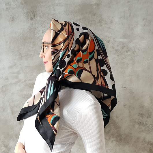 apaszki Jedwabna chusta premium, 90 cm - 90cm