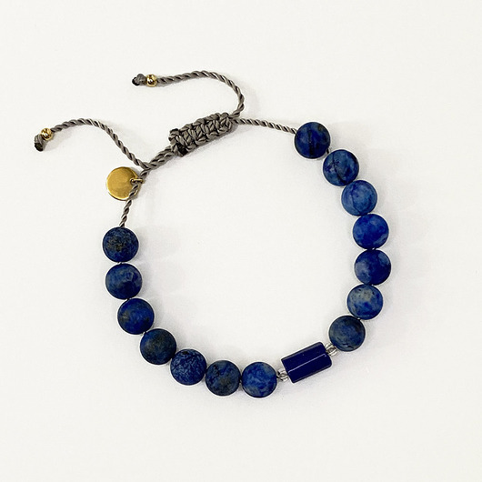 biżuteria męska LEOTHER. Bransoletka męska - Lapis Lazuli