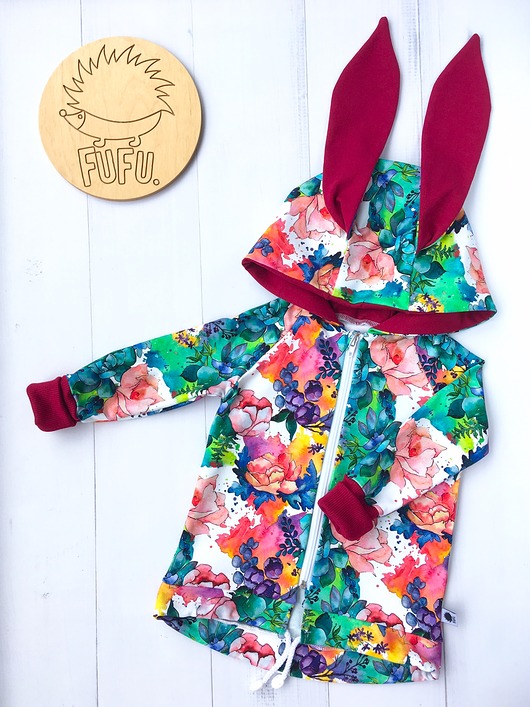 Bluza „rosnąca” królik-kwiatowy ogród  FuFu Handmade