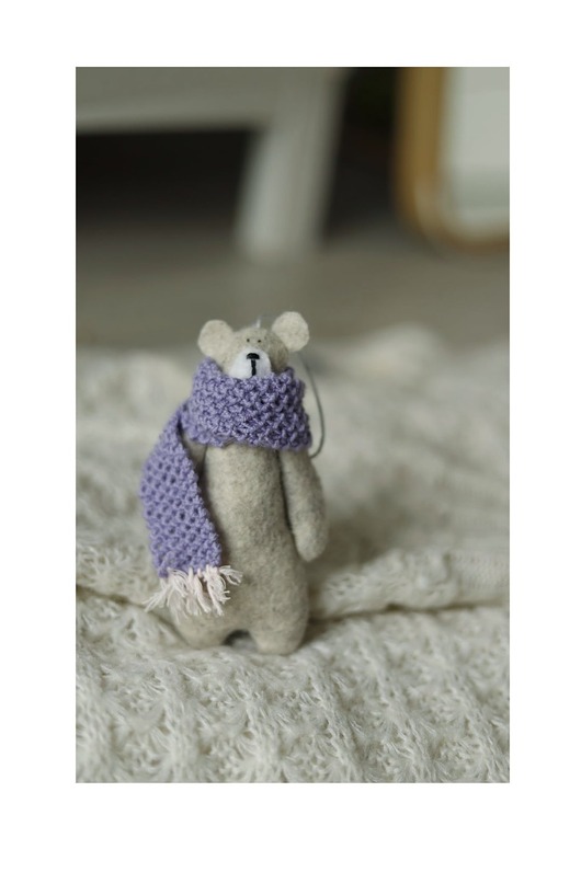 dekoracje świąteczne Zawieszka miś na choinkę/ do torebki