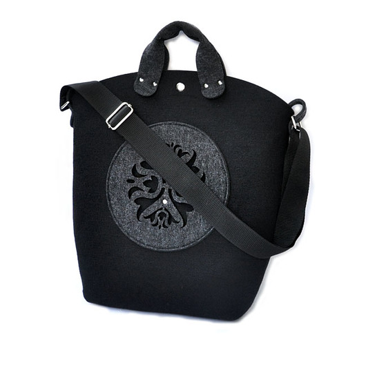 BiGGest BaG - vol.1 czarna z grafitową aplikacją Beltrani