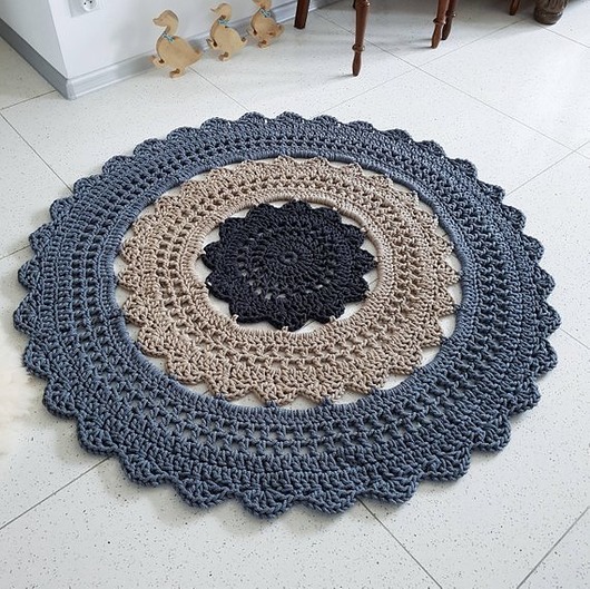Dywan okrągły mandala kolorowy Made of Weaves