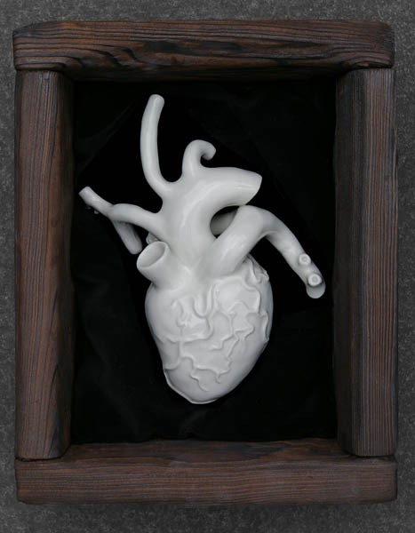 inne porcelanowe SERCE