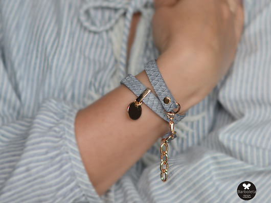 lea snake grey gold ring barboleta
