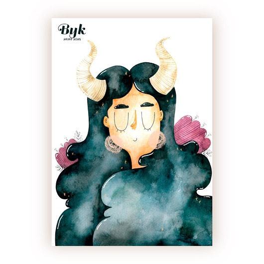 kartki okolicznościowe - wydruki Kartka okolicznościowa Zodiakalna a5 BYK
