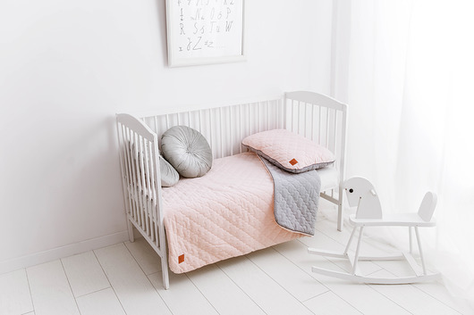 Kocyk starszaka VELVET - PINK ROSE GRAY deleted_12392207