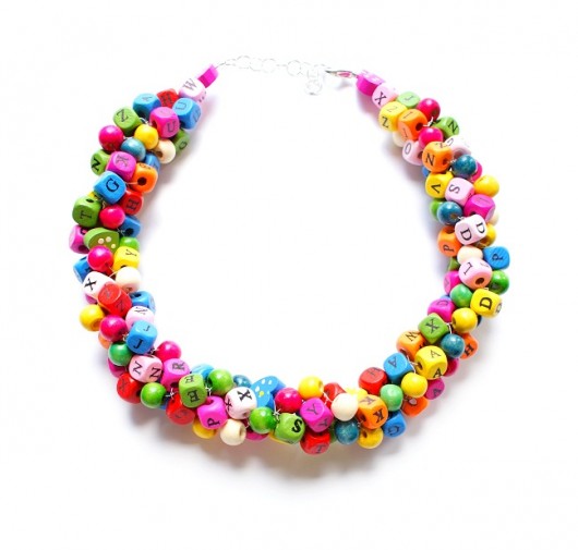 Tiny letters Republika jewelry