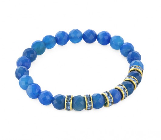 ZIRCONS & STONES - blue agate. Lavoga