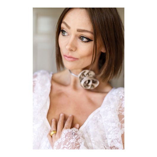 chokery Choker jedwabny