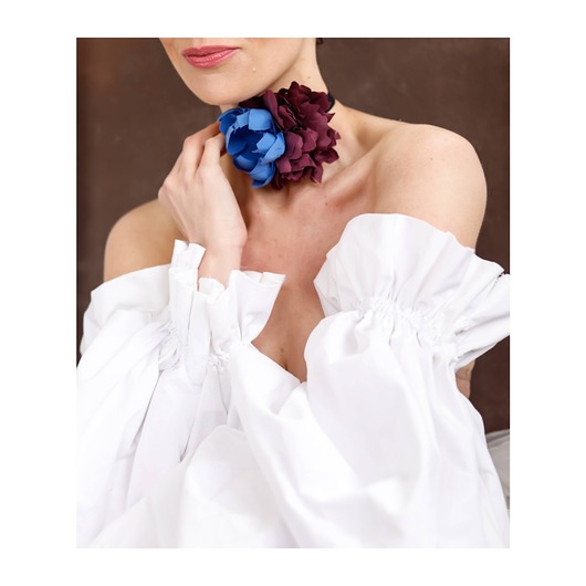 chokery Jedwabny choker