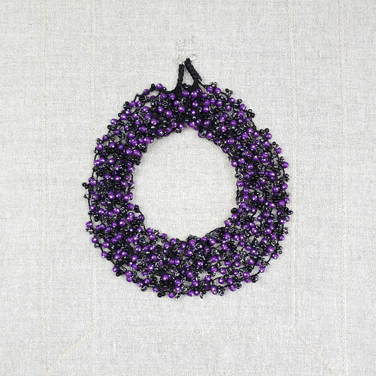 kolie 6999 Naszyjnik "Fioletowa Noc"