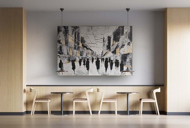 obrazy ABSTRAKCJA People, Wielkoformatowy obraz na płótnie Ręcznie malowany