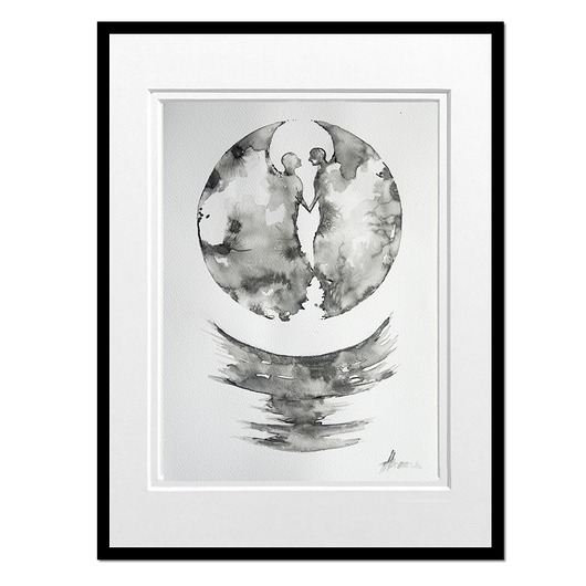 obrazy Somos Uno 8, grafika obraz ręcznie malowany