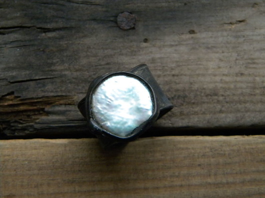 Roman Ancient Ring ;) biała perła Beata Trotter