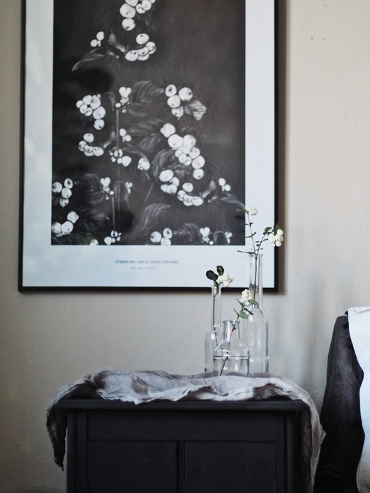 Plakat Śnieguliczka Biała print50x70 cm Margo Hupert