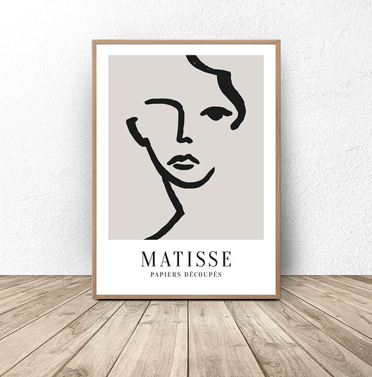 plakaty Plakat w stylu Matisse "Twarz"