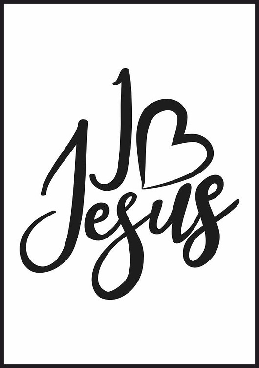 plakaty Plakat "I love Jesus"