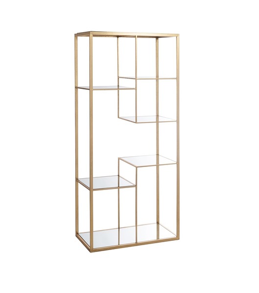Regał z nieregularnymi półkami złoty 172cm Home Design
